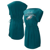 G-III 4Her by Carl Banks Women's Midnight Green Philadelphia Eagles G.O.A.T. Swimsuit Cover-Up