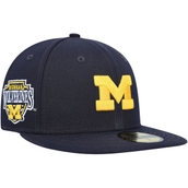New Era Men's Navy Michigan Wolverines Patch 59FIFTY Fitted Hat