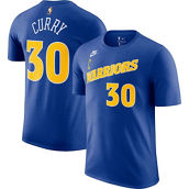 Nike Men's Stephen Curry Royal Golden State Warriors 2022/23 Classic Edition Name & Number T-Shirt