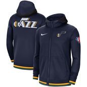Nike Men's Navy Utah Jazz 75th Anniversary Performance Showtime Full-Zip Hoodie Jacket