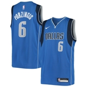 Nike Youth Kristaps Porzingis Blue Dallas Mavericks 2020/21 Swingman Jersey - Icon Edition