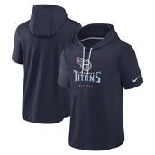 Nike Men's Navy Tennessee Titans Short Sleeve Pullover Hoodie