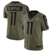 Nike Men's Chase Claypool Olive 2021 Salute To Service Limited Player Jersey