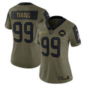 Nike Women's Chase Young Olive Washington Football Team 2021 Salute To Service Limited Player Jersey