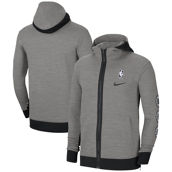 Nike Men's Heathered Charcoal LA Clippers Authentic Showtime Performance Full-Zip Hoodie Jacket