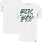 '47 Men's White Philadelphia Eagles 2023 NFL Playoffs Fly Regional Franklin T-Shirt
