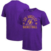 Majestic Threads Men's Threads Purple Los Angeles Lakers Ball Hog Tri-Blend T-Shirt