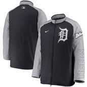 Nike Men's Navy/Gray Detroit Tigers Authentic Collection Dugout Full-Zip Jacket