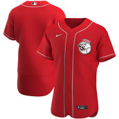 Nike Men's Scarlet Cincinnati Reds Alternate Authentic Team Logo Jersey