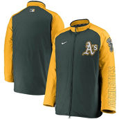 Nike Men's Green Oakland Athletics Authentic Collection Dugout Full-Zip Jacket
