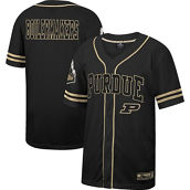 Colosseum Men's Black Purdue Boilermakers Free Spirited Mesh Button-Up Baseball Jersey