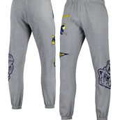 Mitchell & Ness Men's Heather Gray Michigan Wolverines City Collection Fleece Sweatpants