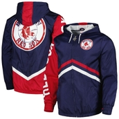 Mitchell & Ness Men's Navy Boston Red Sox Undeniable Full-Zip Hoodie Windbreaker Jacket