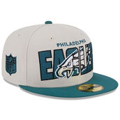 New Era Men's Stone/Midnight Green Philadelphia Eagles 2023 NFL Draft On Stage 59FIFTY Fitted Hat
