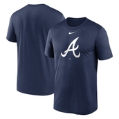 Nike Men's Navy Atlanta Braves New Legend Logo T-Shirt