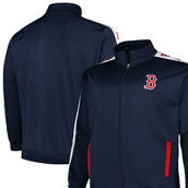 Profile Men's Navy Boston Red Sox Big & Tall Tricot Track Full-Zip Jacket