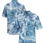 Colosseum Men's Blue UConn Huskies Realtree Aspect Charter Full-Button Fishing Shirt