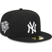 New Era Men's Black New York Yankees Sidepatch 59FIFTY Fitted Hat