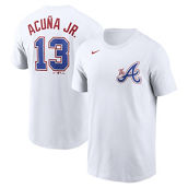 Nike Men's Ronald Acuña Jr. White Atlanta Braves 2023 City Connect Name & Number T-Shirt