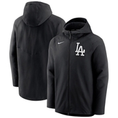 Nike Men's Black Los Angeles Dodgers Authentic Collection Performance Raglan Full-Zip Hoodie