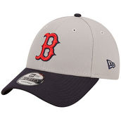 New Era Men's Gray/Navy Boston Red Sox League 9FORTY Adjustable Hat