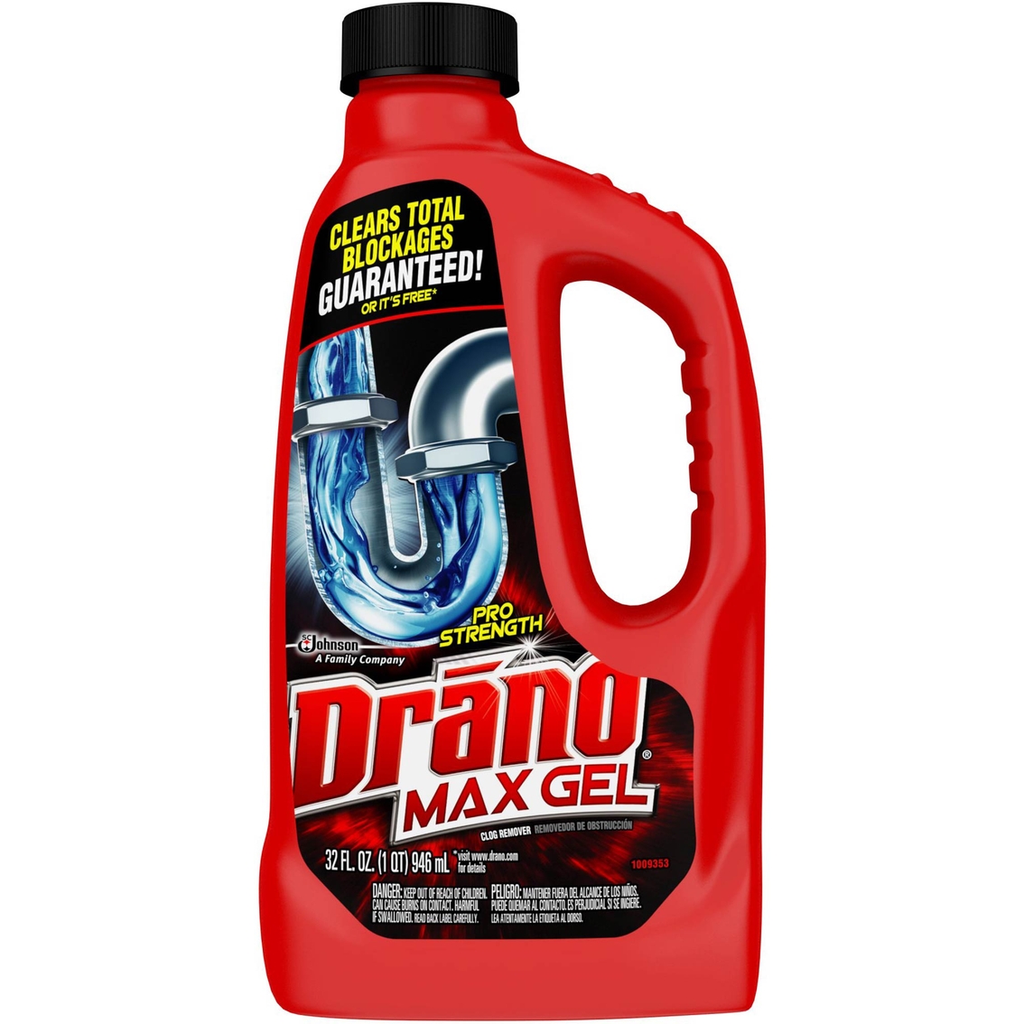 drano max gel in standing water