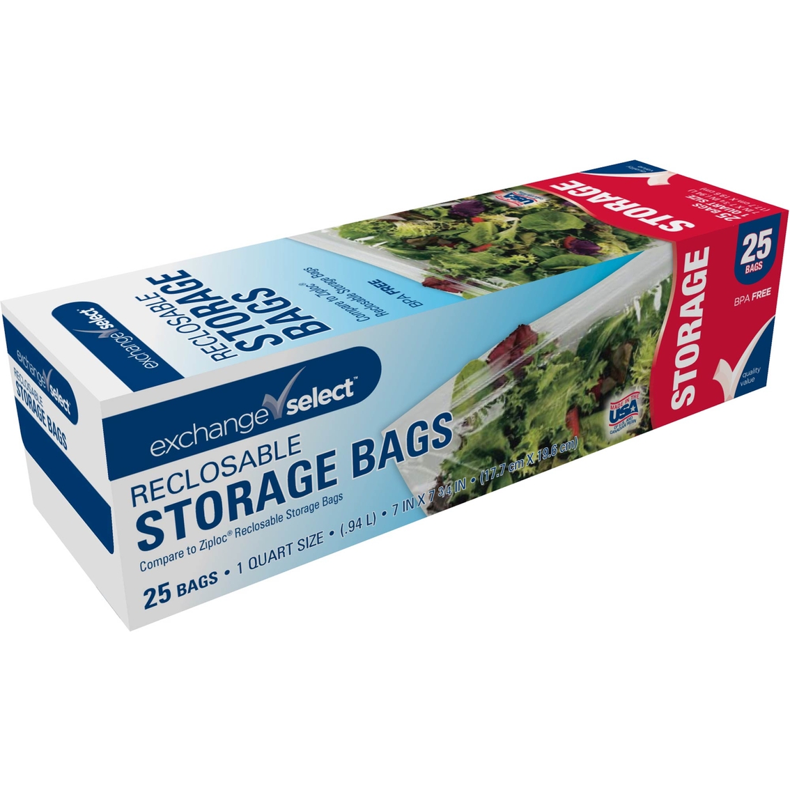 Total Home Reclosable Quart Freezer Bags - 24 ct | CVS