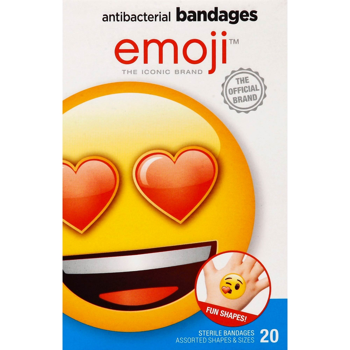 Emoji Antibacterial Bandages 20 ct. - Image 2 of 4