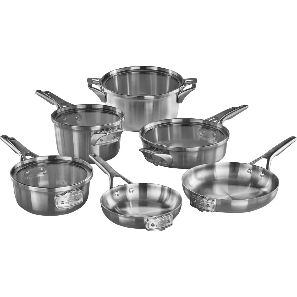 Calphalon Premier Space Saving Stainless Steel 10 Pc. Cookware Set Select By Calphalon 10pc Stainless Steel Space Saving Set
