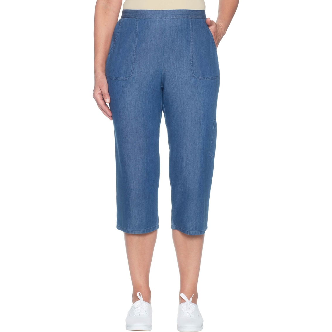 Alfred Dunner Cargo Capri Pants, Jeans, Clothing & Accessories