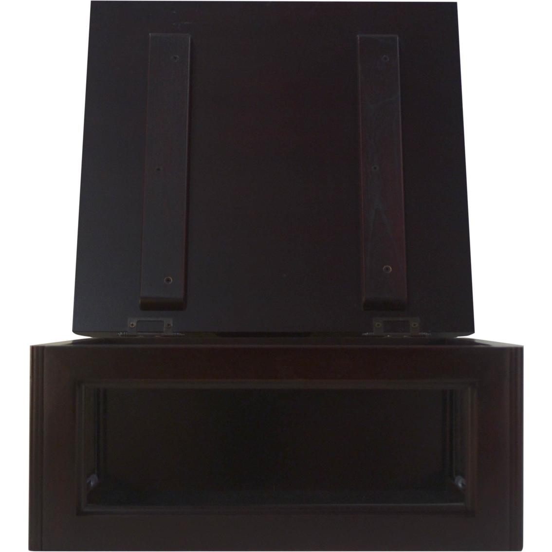 DomEx Hardwoods Hat/Cover Box, Solid Top, Cherry - Image 3 of 3