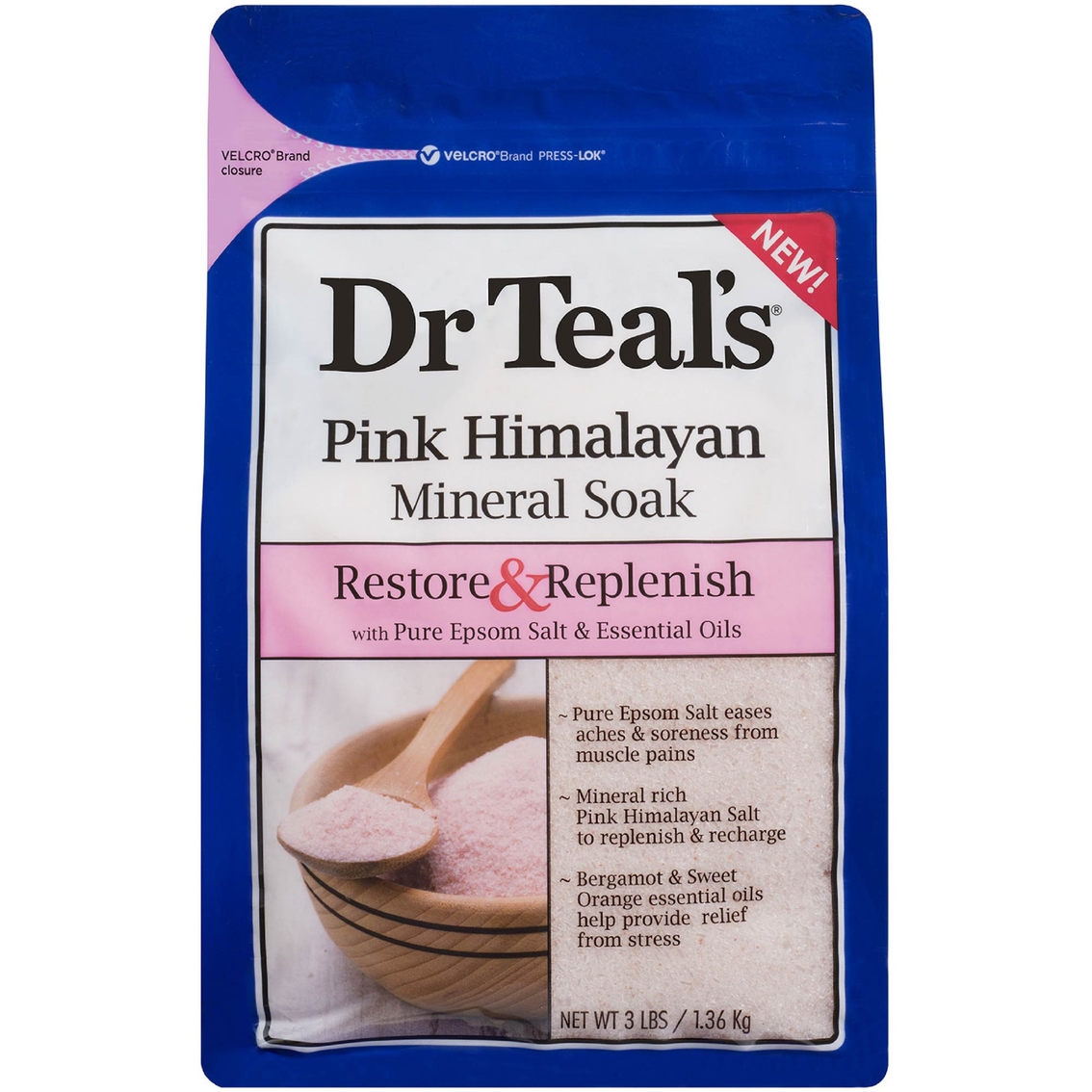 Dr Teal's Pink Himalayan Mineral Soak, 3 Lb. | Bath ...