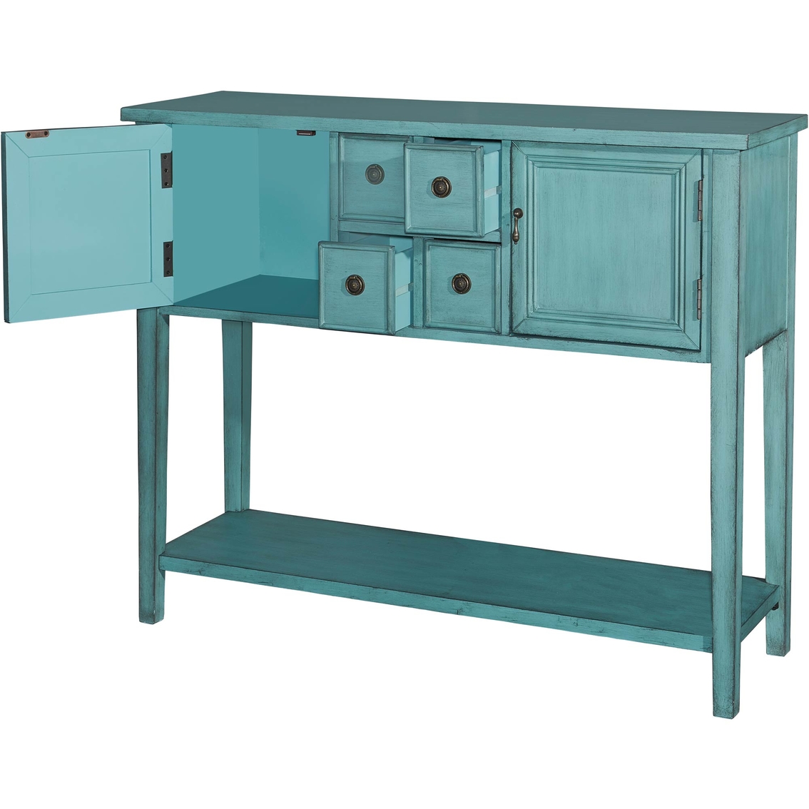 Powell Duplin Blue Console - Image 2 of 3