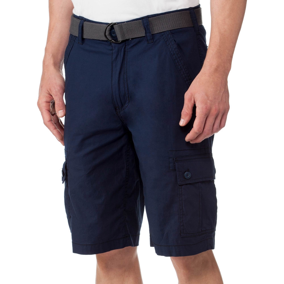 Wearfirst Free Band Stretch Micro Rip Cargo Shorts With Belt | Shorts ...