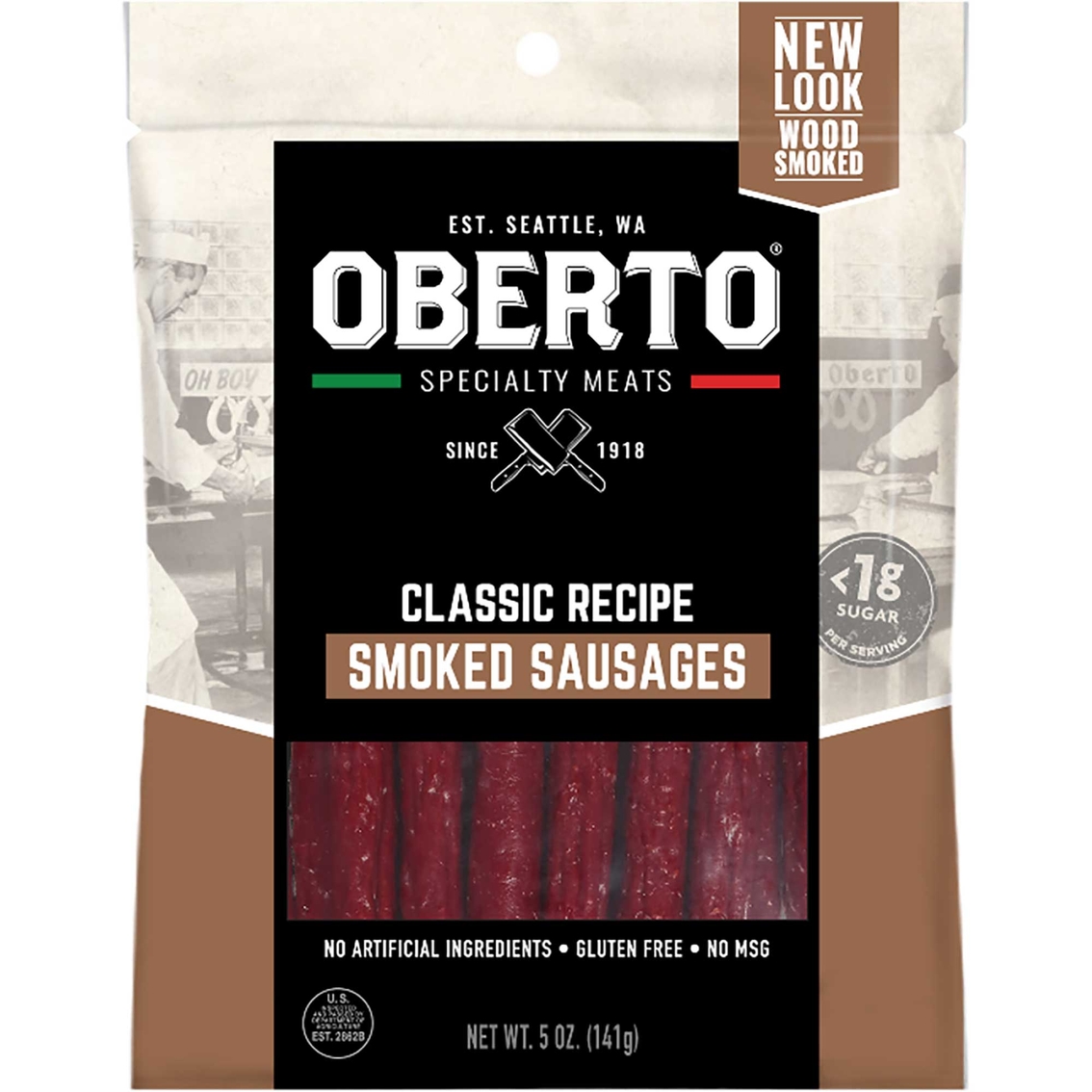 Oberto Classic Smoked Sausage Sticks 5 oz.