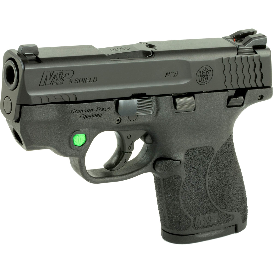 S&W Shield M2.0 9MM 3.1 in. Barrel 8 Rd 2-Mags Pistol Black with Safety Green Laser - Image 3 of 3