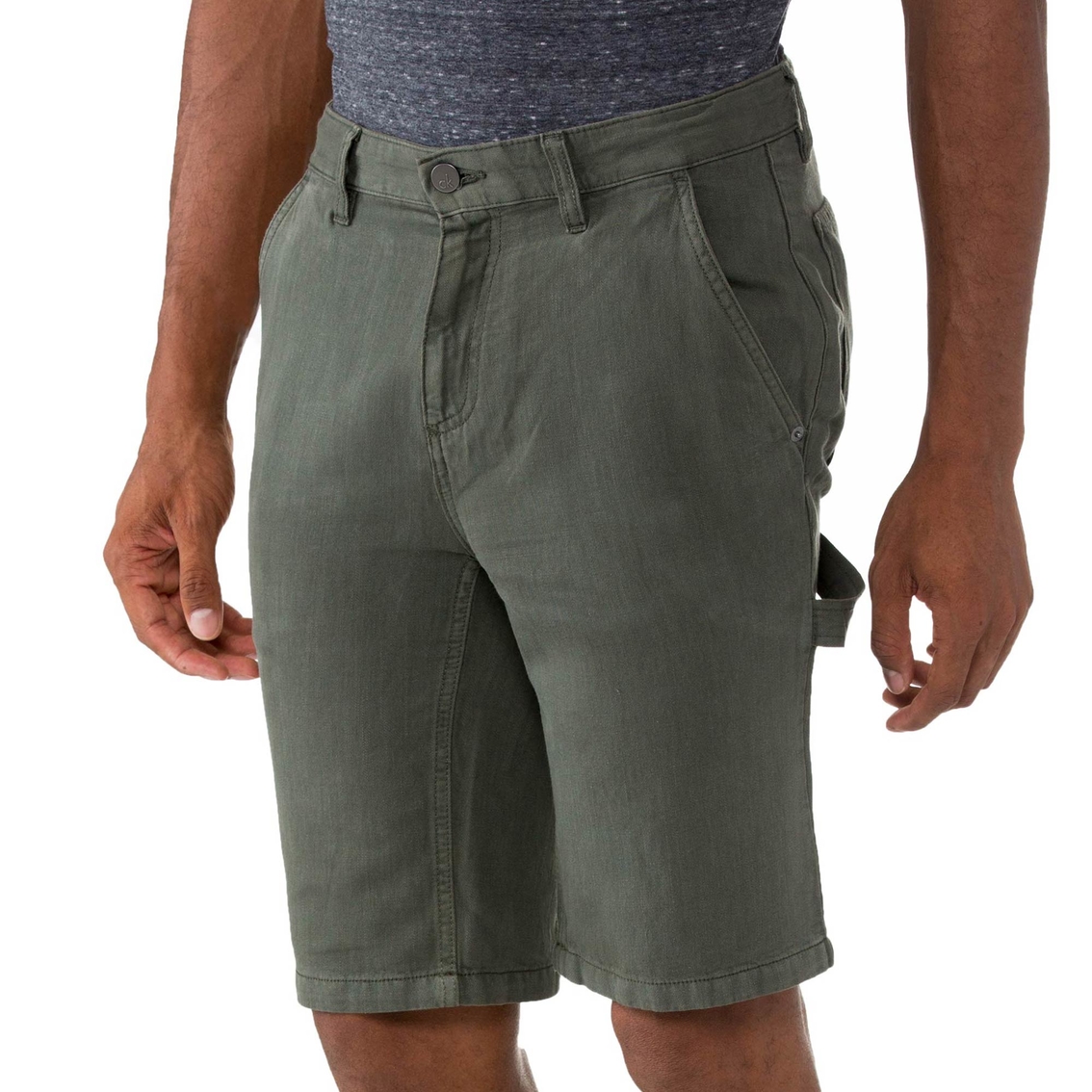 Calvin Klein Jeans Linen Cargo Shorts - Image 3 of 4