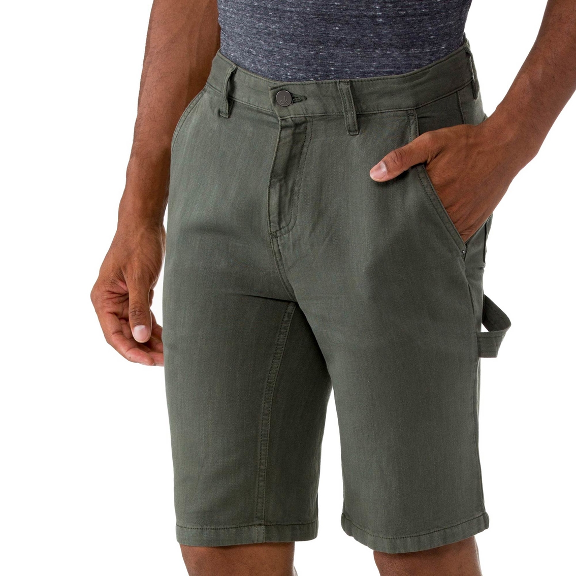 Calvin Klein Jeans Linen Cargo Shorts - Image 4 of 4
