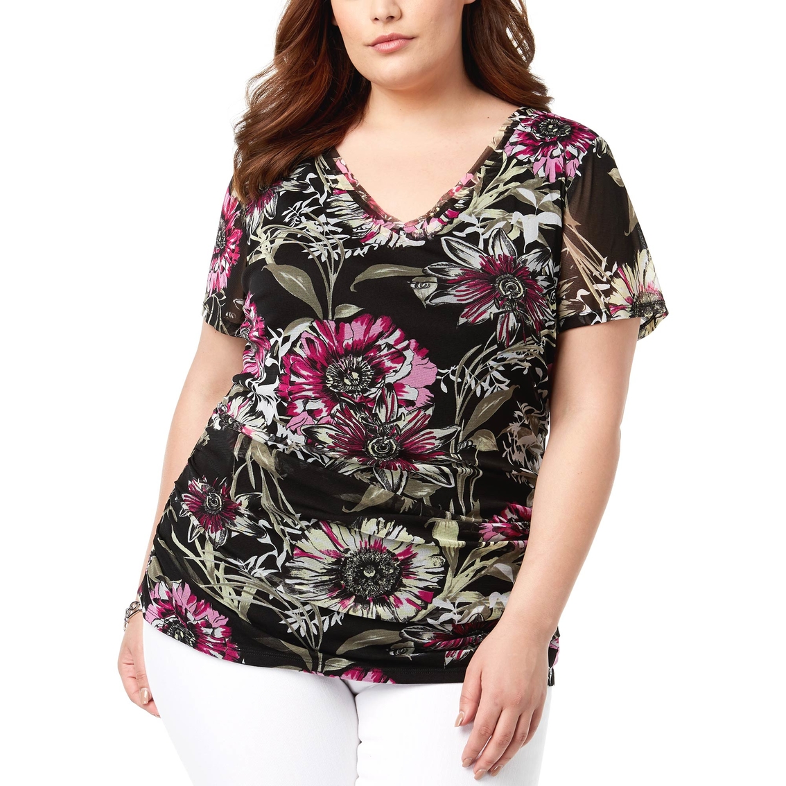 I.n.c. International Concepts Plus Size Ruched Top | Tops | Clothing ...