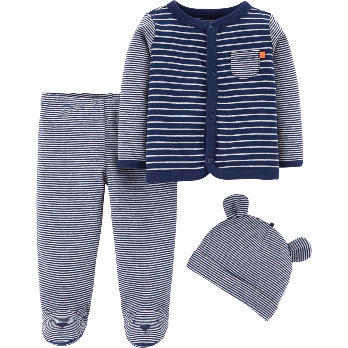 Download Carter's Infant Boys 3 Pc. Footed Pants Set | Baby Boy 0 ...