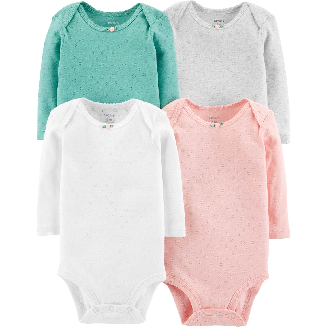 Carter's Infant Girls Hearts Original Bodysuit 4 Pk. | Baby ...