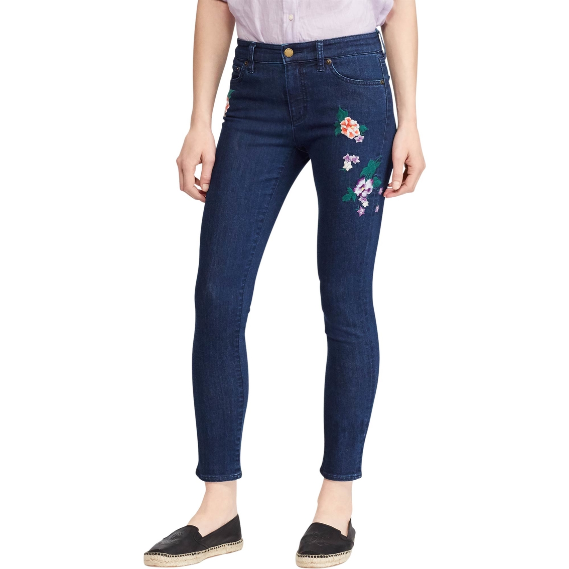 Lauren Ralph Lauren Super Stretch Jeans With Embroidery | Jeans ...