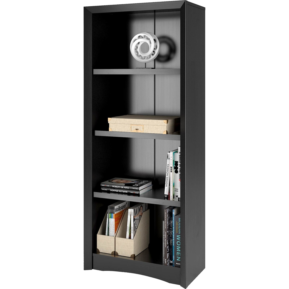 CorLiving Quadra 59 in. 4-Shelf Tall Bookcase - Image 2 of 3