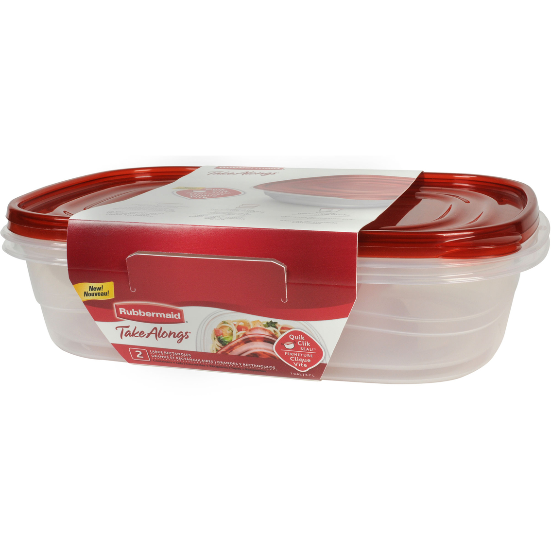 Rubbermaid TakeAlongs Large Rectangular Container, 2 ct - Pay Less