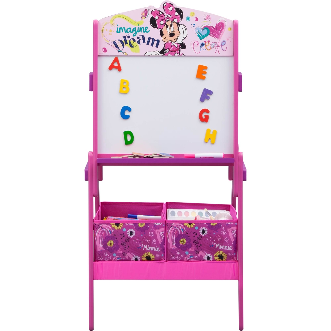 Disney Minnie Mouse Wooden Activity Whiteboard Easel with Storage - Image 3 of 4