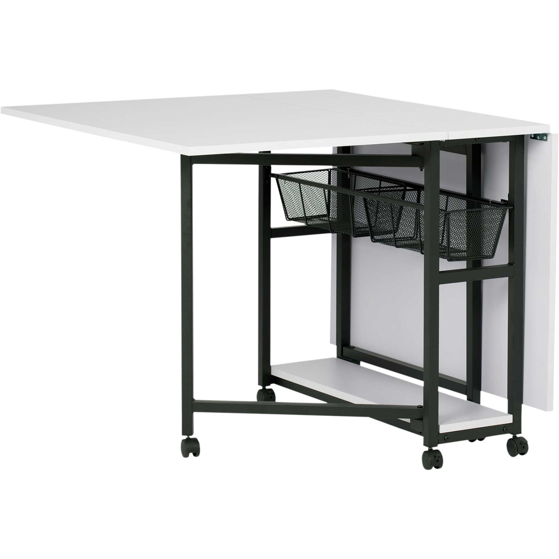 Studio Designs Home Mobile Fabric Cutting Table with Storage - Image 7 of 10