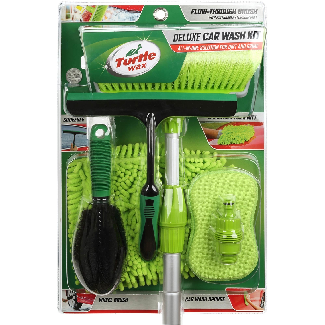 Turtle Wax 5 Piece Essential Car Wash Flow Through Brush Kit All in One Solution