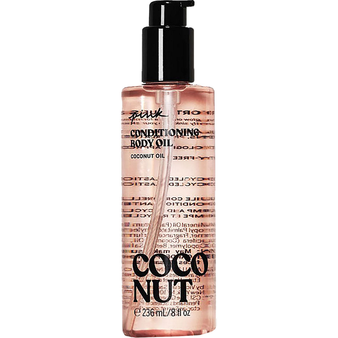 Victoria's Secret Pink Oil Sleek Coconut Oil Hydrating Body Oil, Body Oils, Beauty & Health