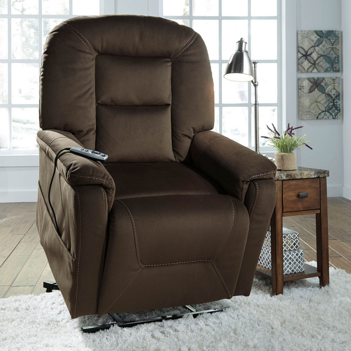 Ashley Samir Power Lift Recliner with Heat and Massage - Image 2 of 4