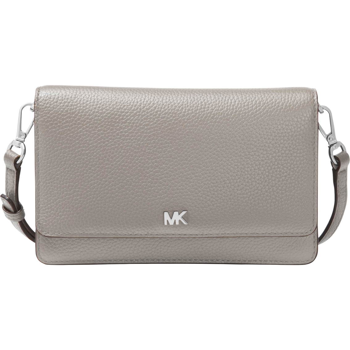 Michael Kors Women&#39;s Leather Phone Crossbody Pearl Grey | Handbags | Shop The Exchange